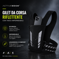 Gilet da Corsa Riflettente con Tasca Impermeabile