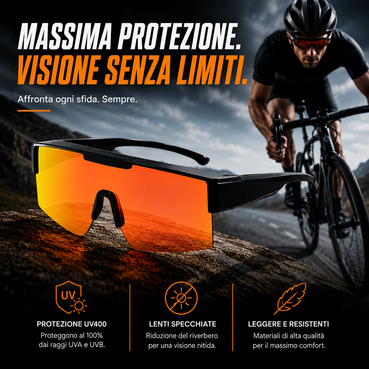 Speed Pro - Occhiali da sole polarizzati