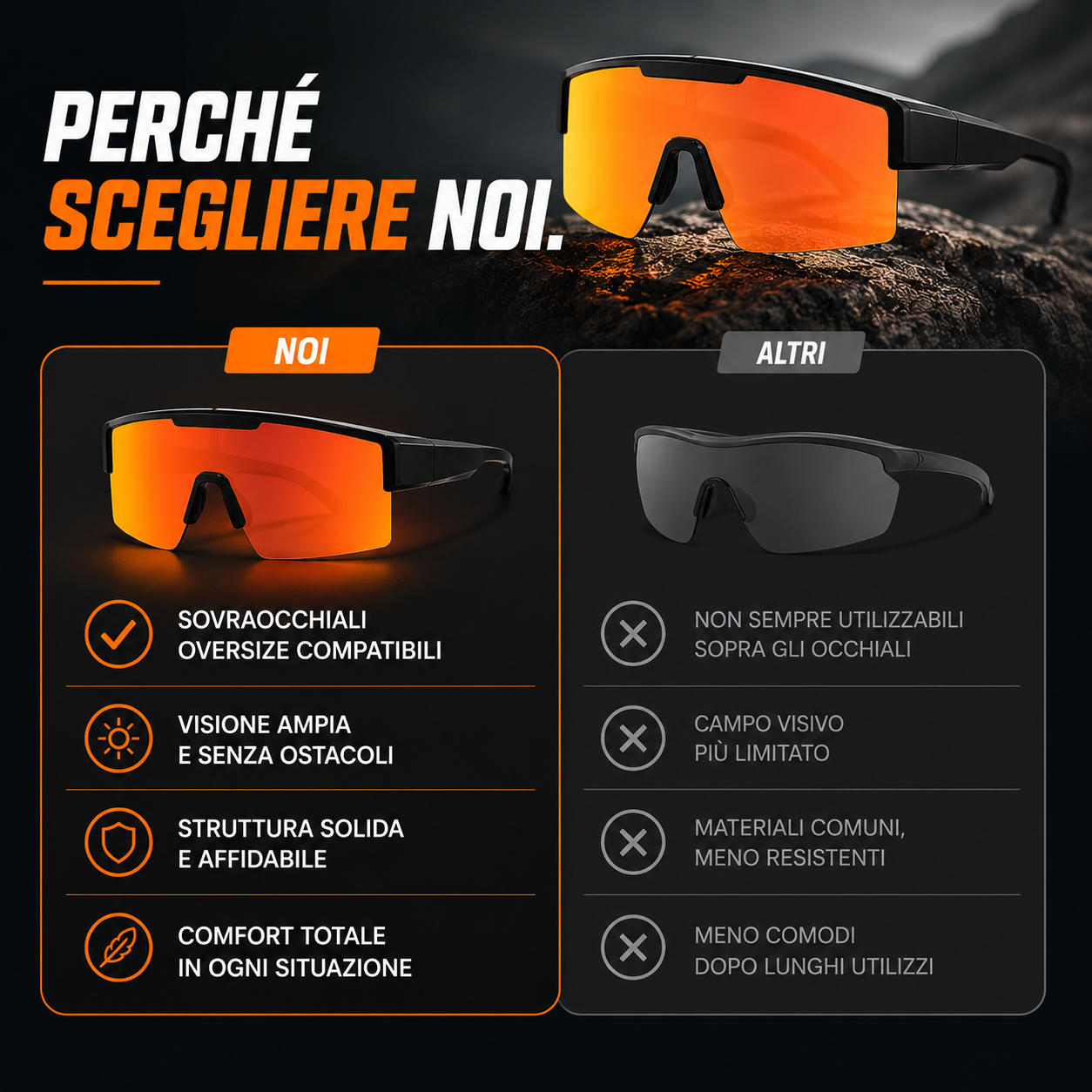 Speed Pro - Occhiali da sole polarizzati